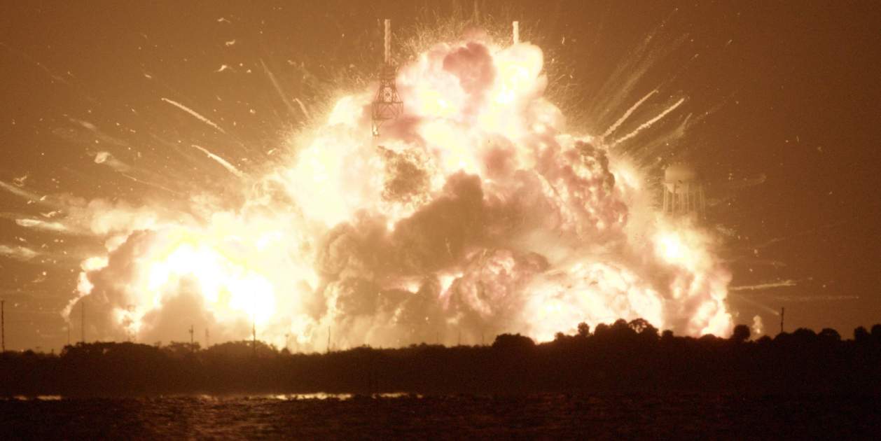 Un cohete de Blue Origin ha explotado formando una impresionante bola de fuego