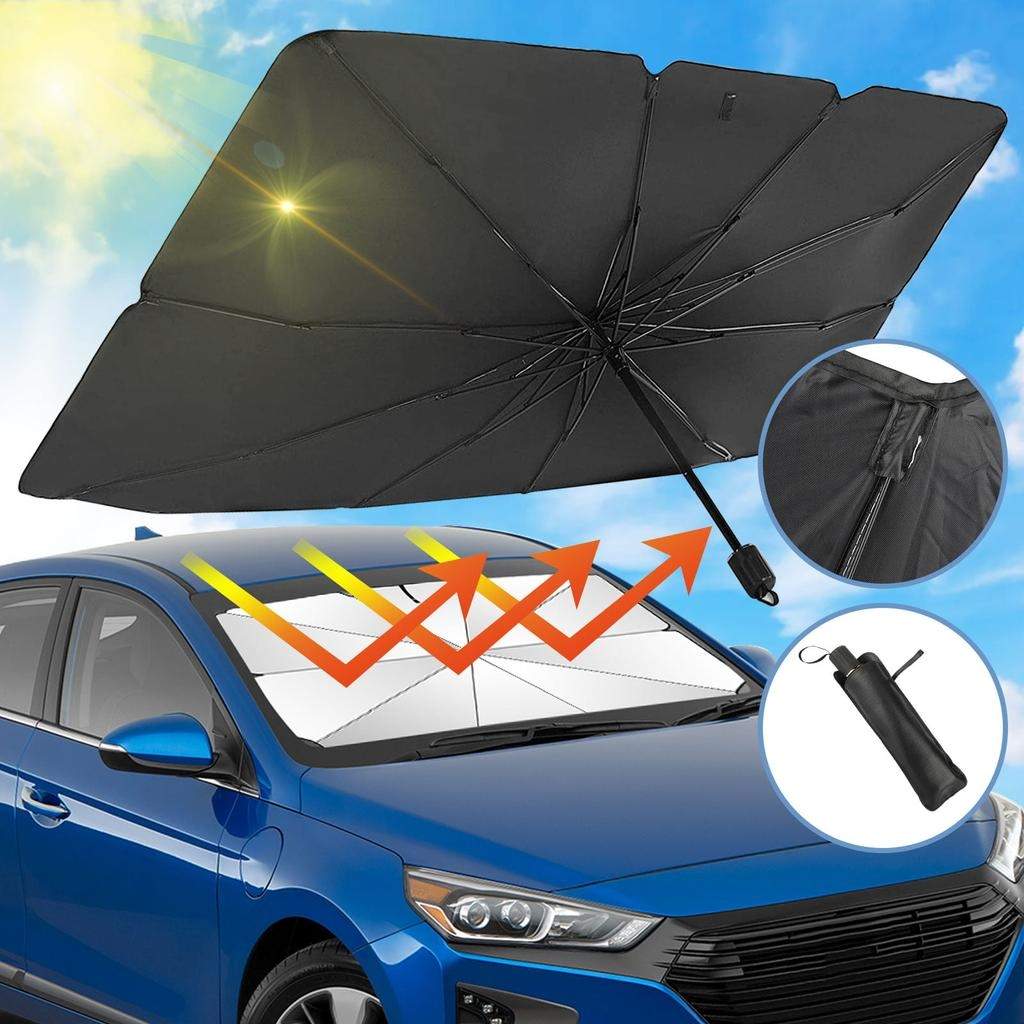 El truco viral de TikTok para bajar 20º la temperatura de tu coche: así funciona el parasol paraguas