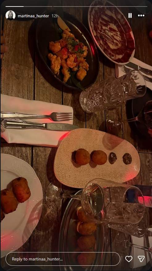 El sopar de Martina Hunter a Eivissa / Instagram El sopar de Martina Hunter a Eivissa / Instagram