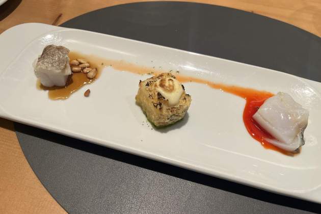 Trifásico de bacalao de la Taberna del Clínic. / Foto: Emma Porta