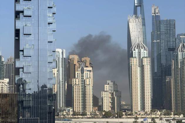 Un dron va provocar un incendi al centre de Dubai el passat 6 de maig Un dron va provocar un incendi al centre de Dubai el passat 6 de maig