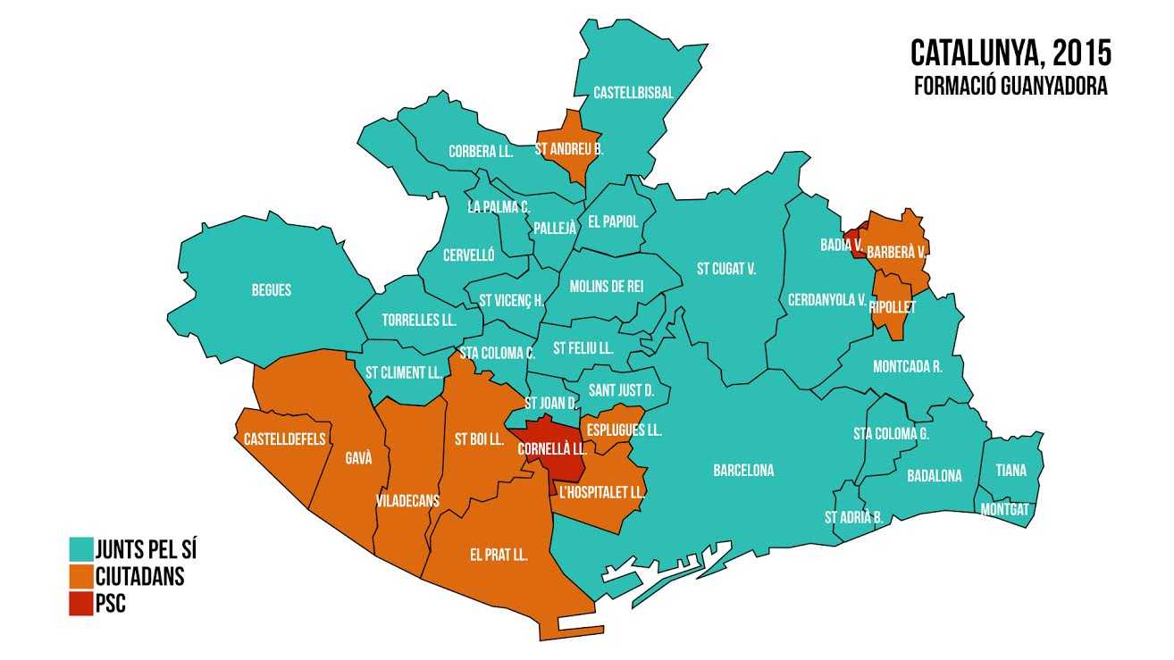 La Catalunya metropolitana: ¿cómo se vota al Parlament?