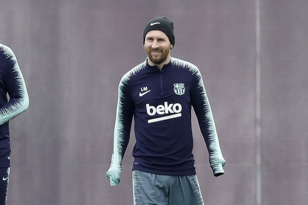 Leo Messi Barça entrenamiento EFE