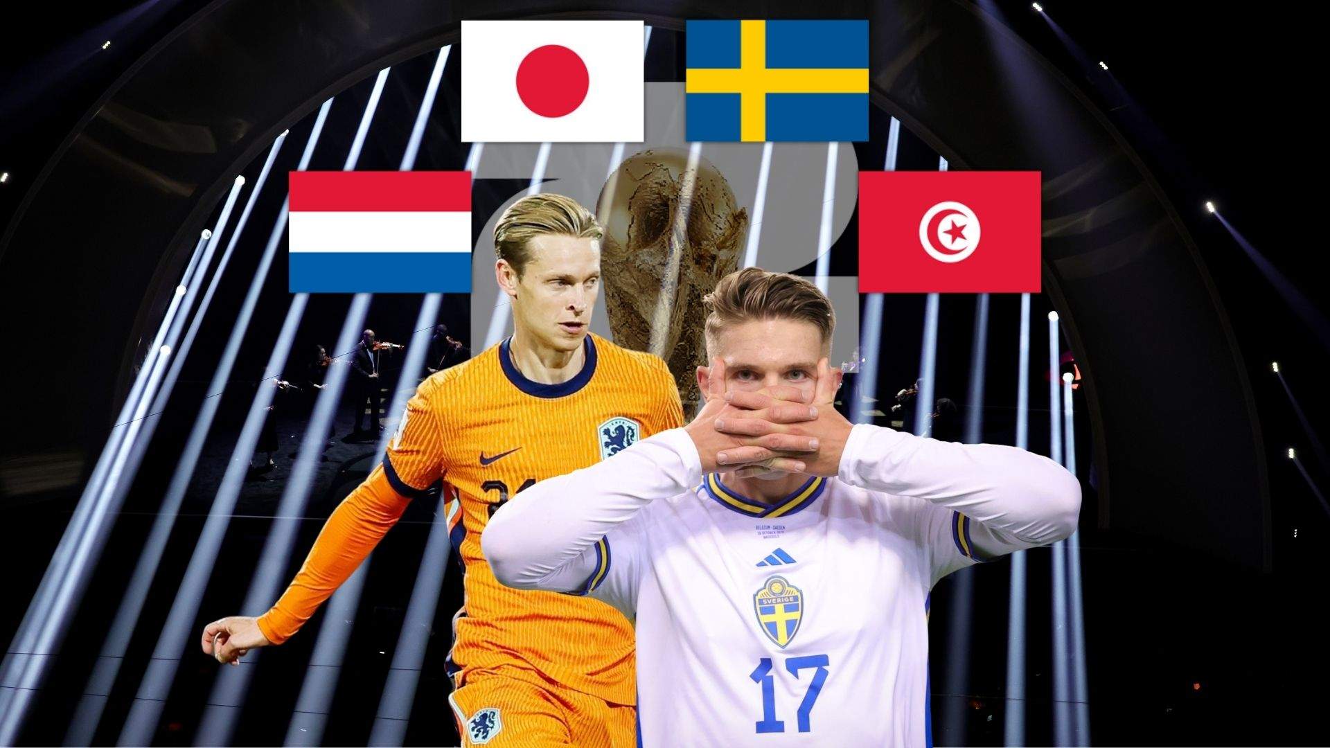 Grup F del Mundial 2026: els Països Baixos, davant els perills del Japó, Suècia i Tunísia