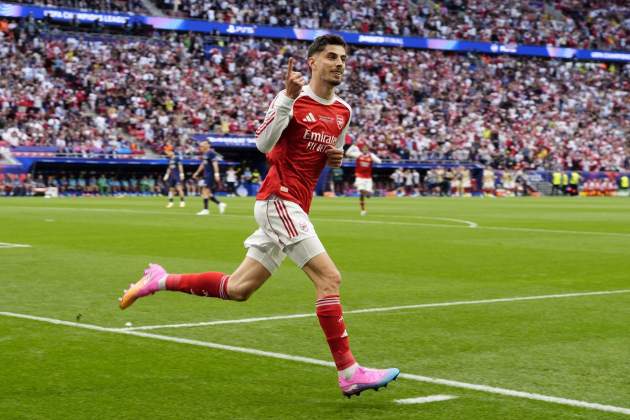 EuropaPress 7560653 30 may 2026 hungary budapest arsenals kai havertz celebrates scoring his