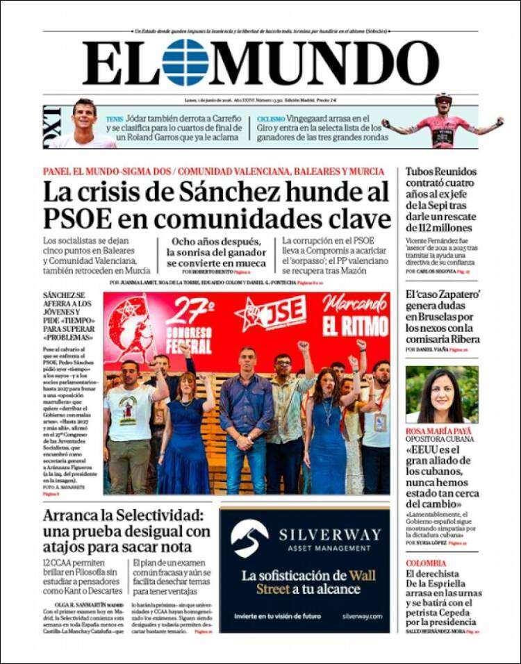 'El Mundo', 1 de juny de 2026 'El Mundo', 1 de juny de 2026