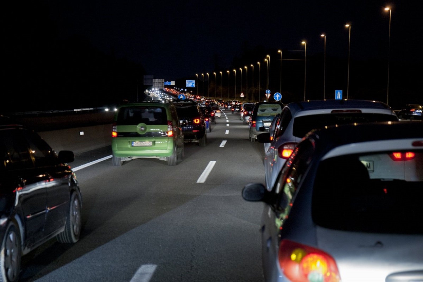 Retenciones en las carreteras catalanas en la salida del fin de semana