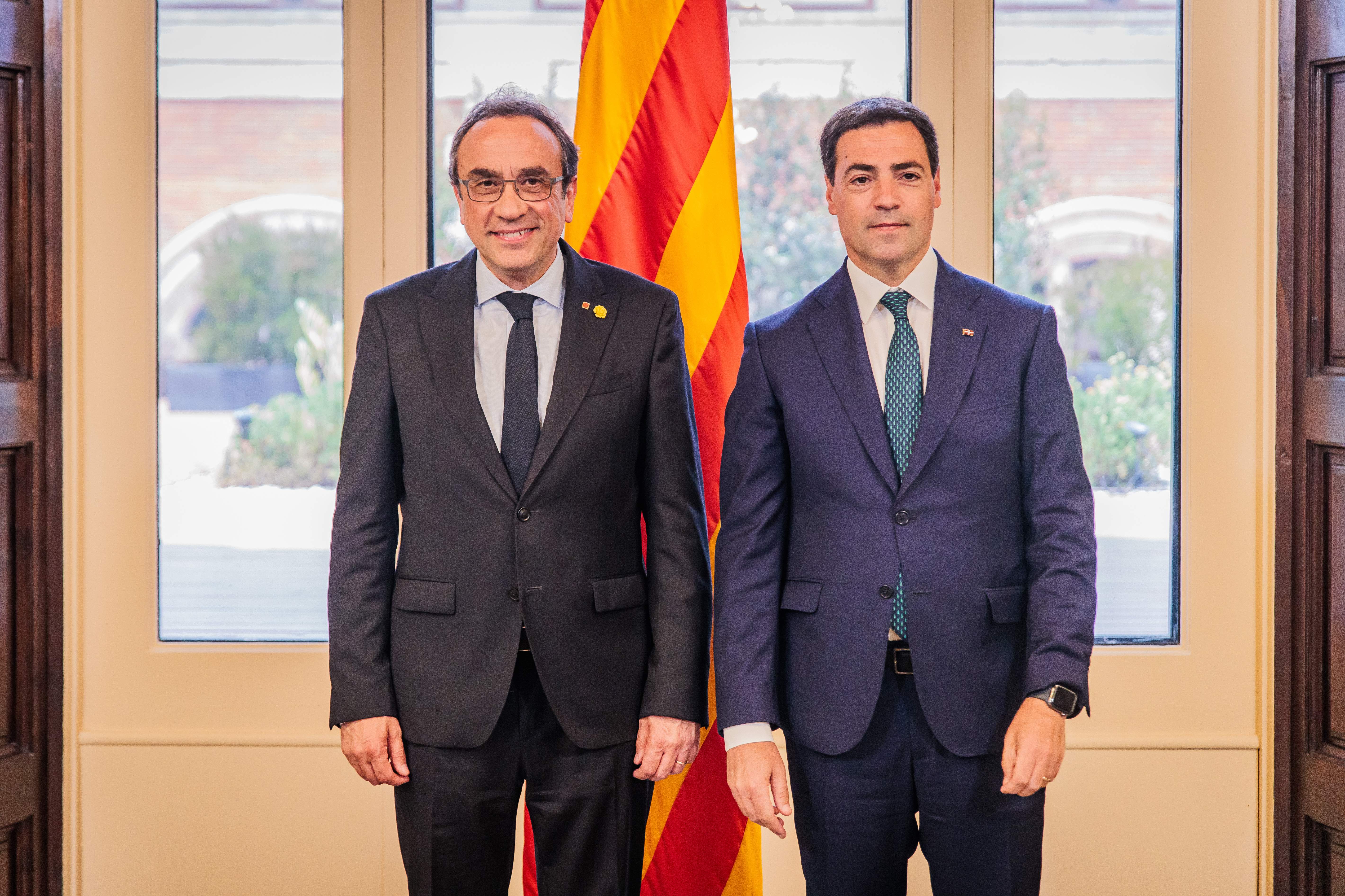 Rull rep el lehendakari Pradales al Parlament per segon cop aquesta legislatura: "Tenim relacions sòlides"