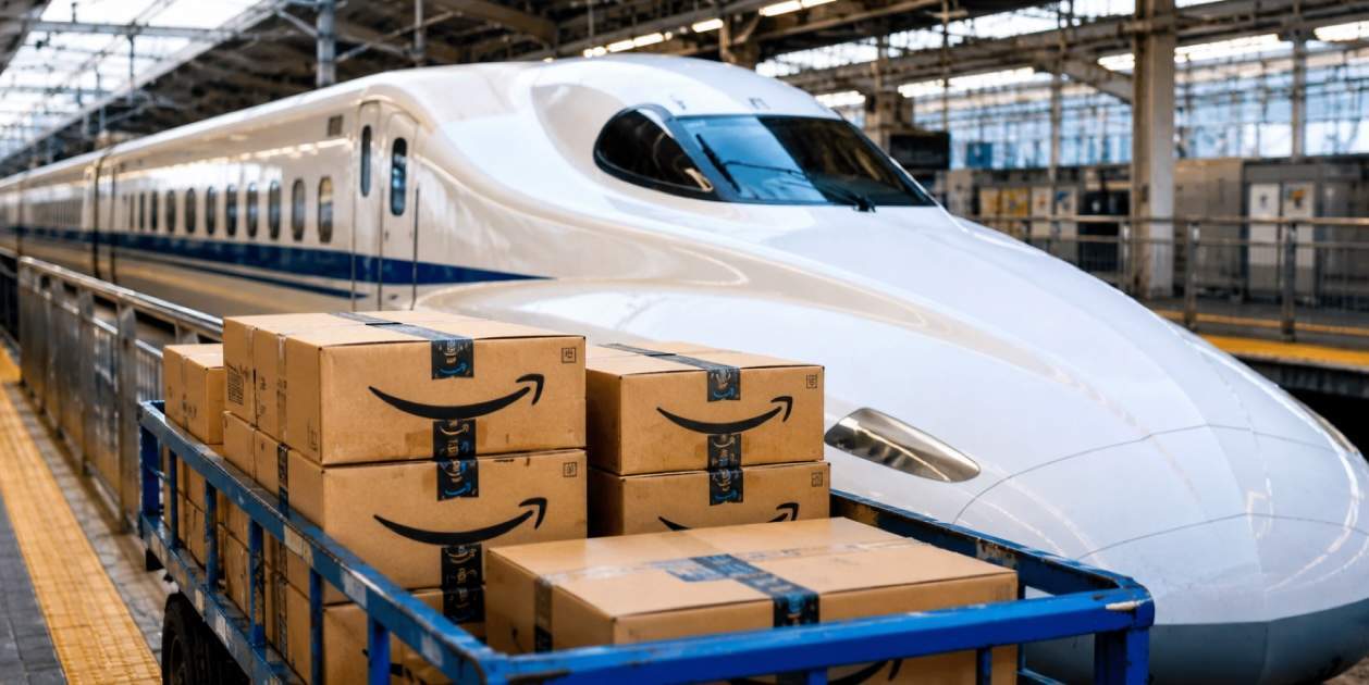 Amazon ya envía a 320 km/h: la compañía está utilizando los trenes bala japoneses