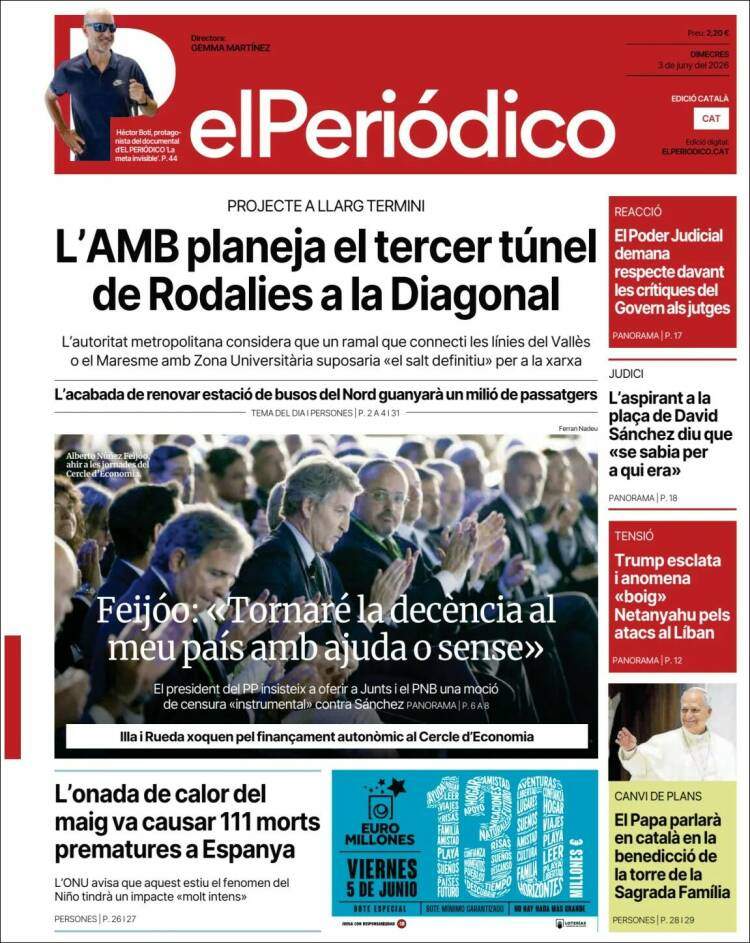 'El Periódico', 3 de juny de 2026