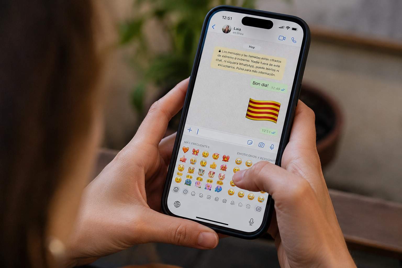 El truc per enviar una senyera com a emoji per WhatsApp