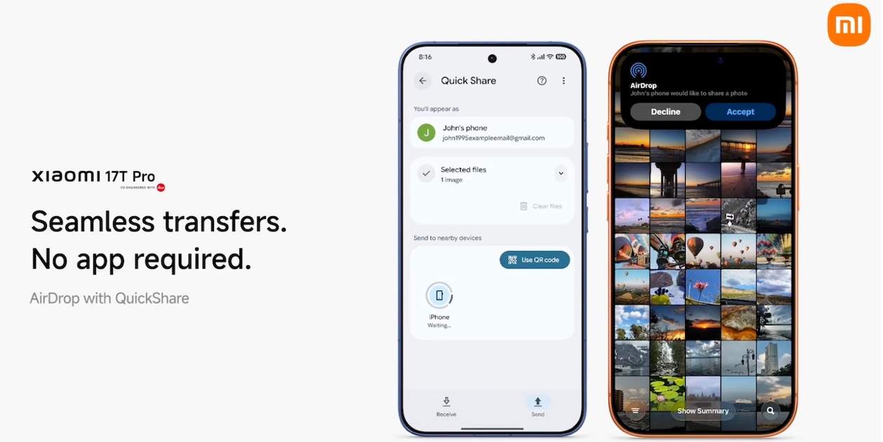 Xiaomi activa AirDrop en els seus mòbils per compartir arxius amb l'iPhone