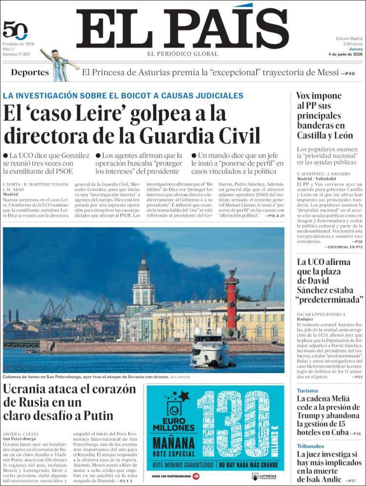 'El País', 4 de juny de 2026