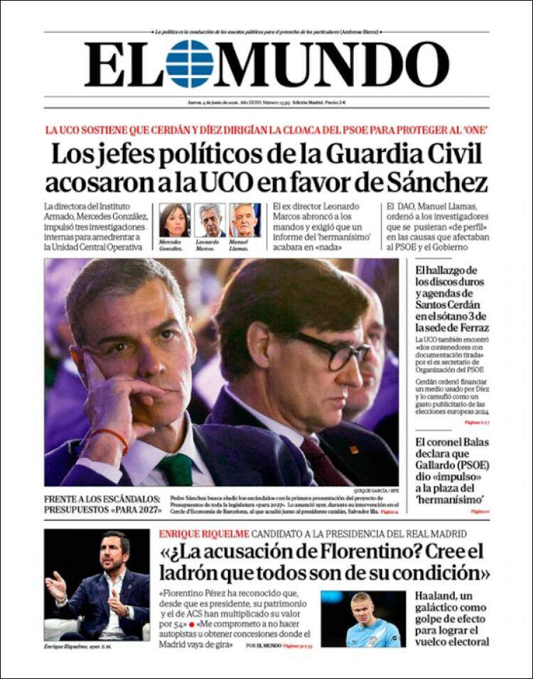'El Mundo', 4 de juny de 2026