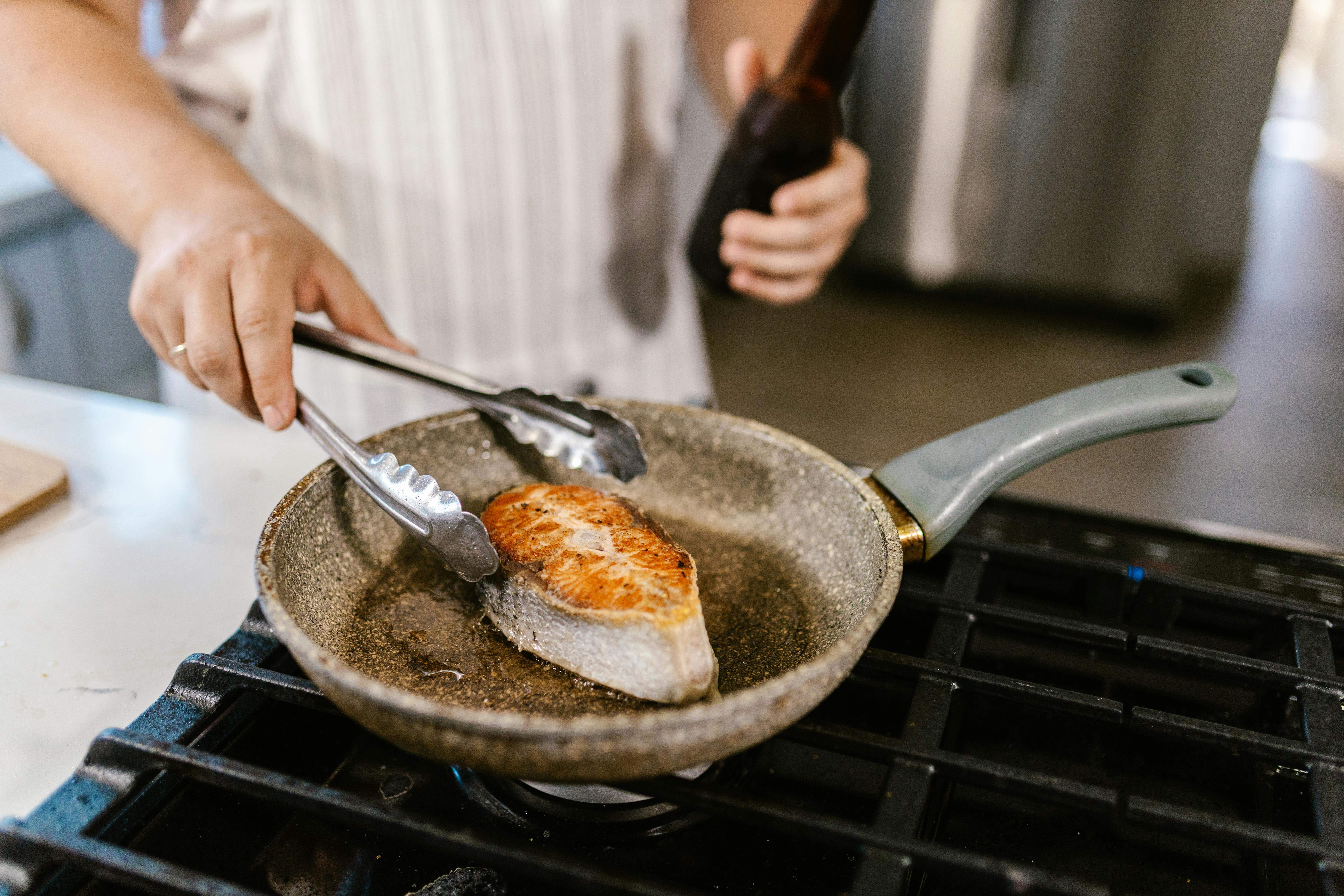 Peix a la paella. Foto: Pexels