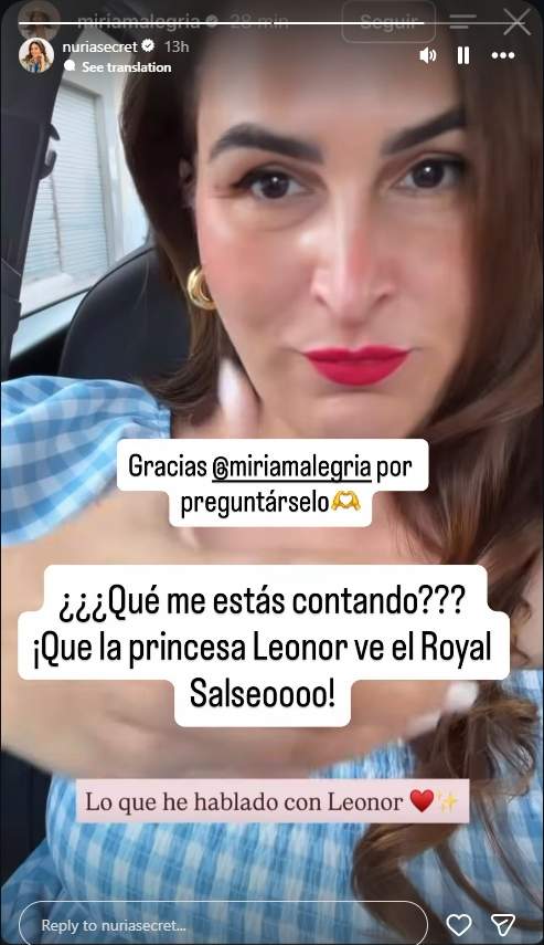La respuesta de Núria Marín / Instagram