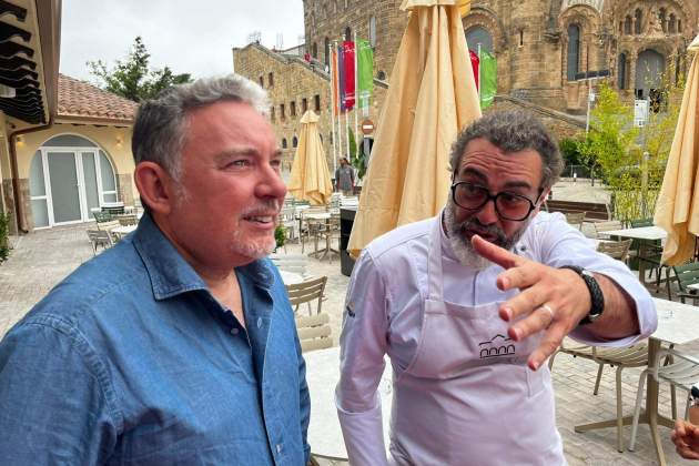 Albert Adrià i Rafa Zafra a la inauguració del restaurant Masia Tibidabo. / Foto: Oriol Foix Duaigües