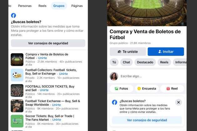Meta protegerá a los usuarios que busquen entradas para el Mundial