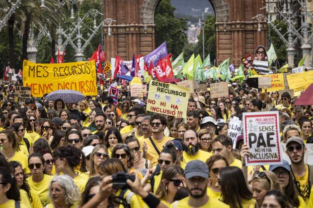 Manifestació educació vaga general / Foto: Carlos Baglietto