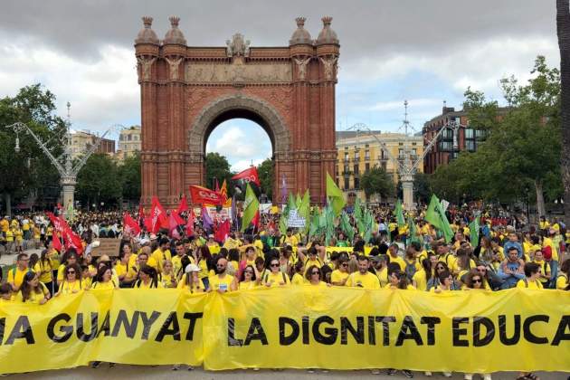 vaga arc de triomf educació docents acn vaga arc de triomf educació docents acn