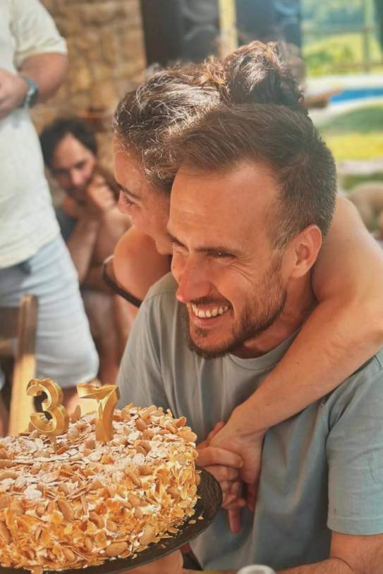 Arnau París amb Rais Esteve quan va fer 37 anys / Instagram