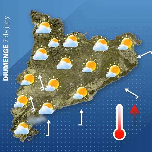 Mapa Catalunya diumenge 6-6 Mapa Catalunya diumenge 6-6