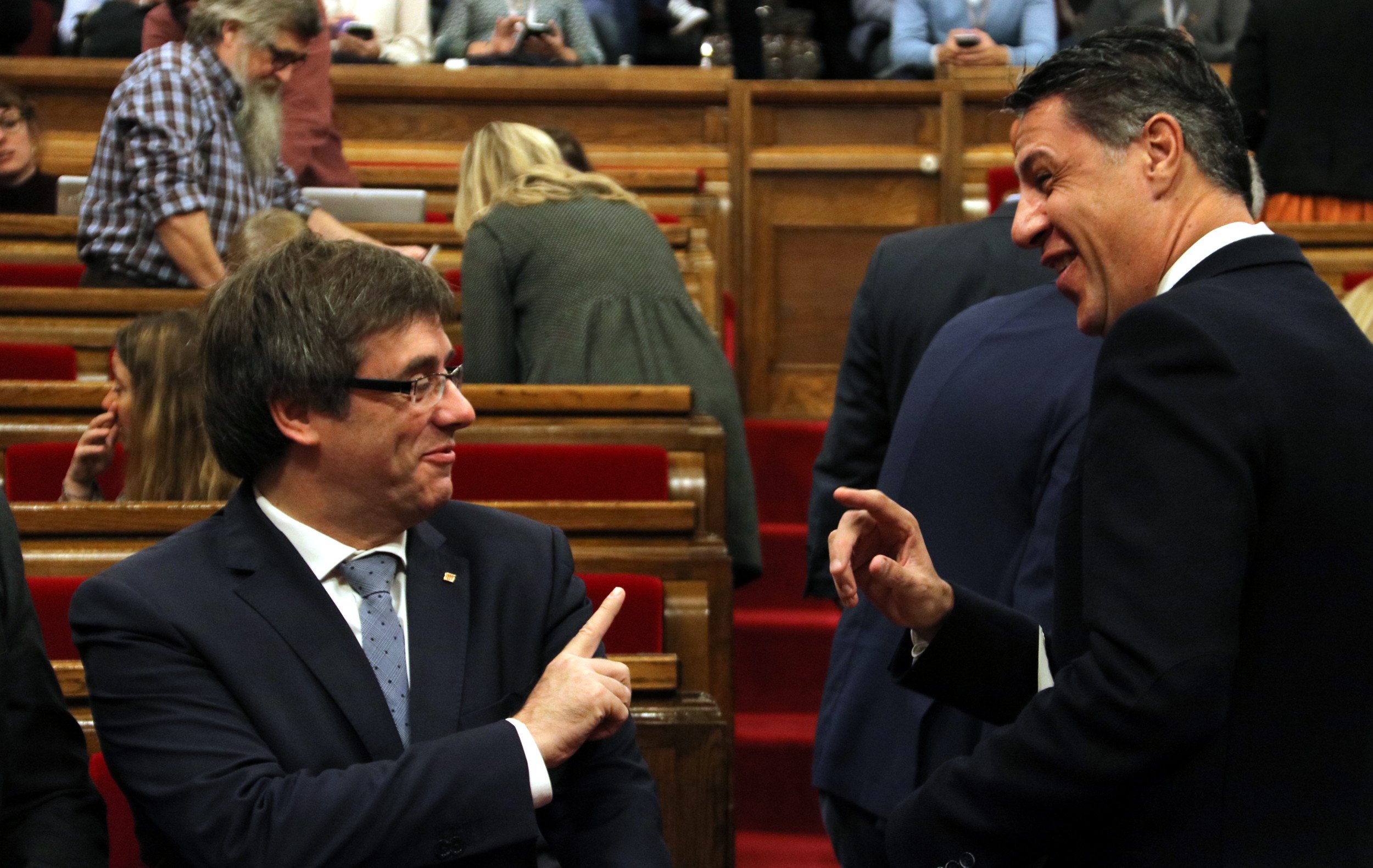 Puigdemont i Albiol s'enganxen a les xarxes per la visita a Lledoners
