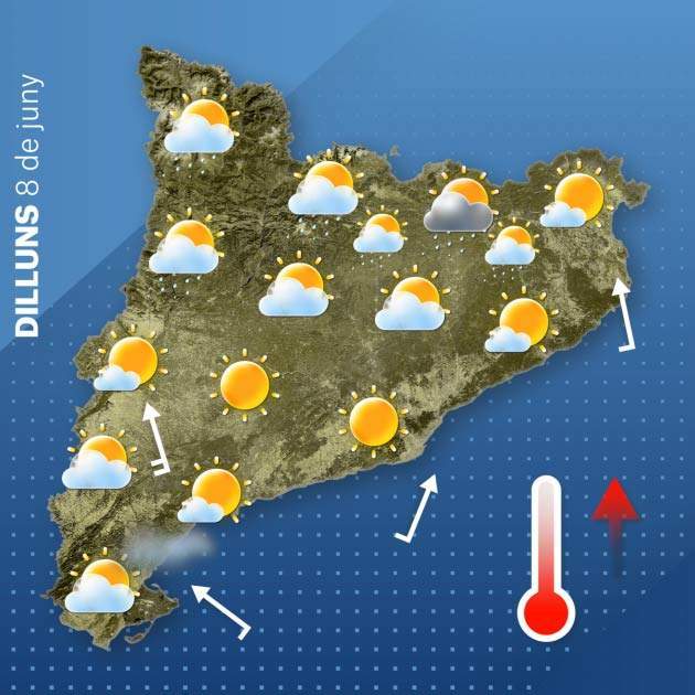 Mapa Catalunya dilluns 7-6 Mapa Catalunya dilluns 7-6