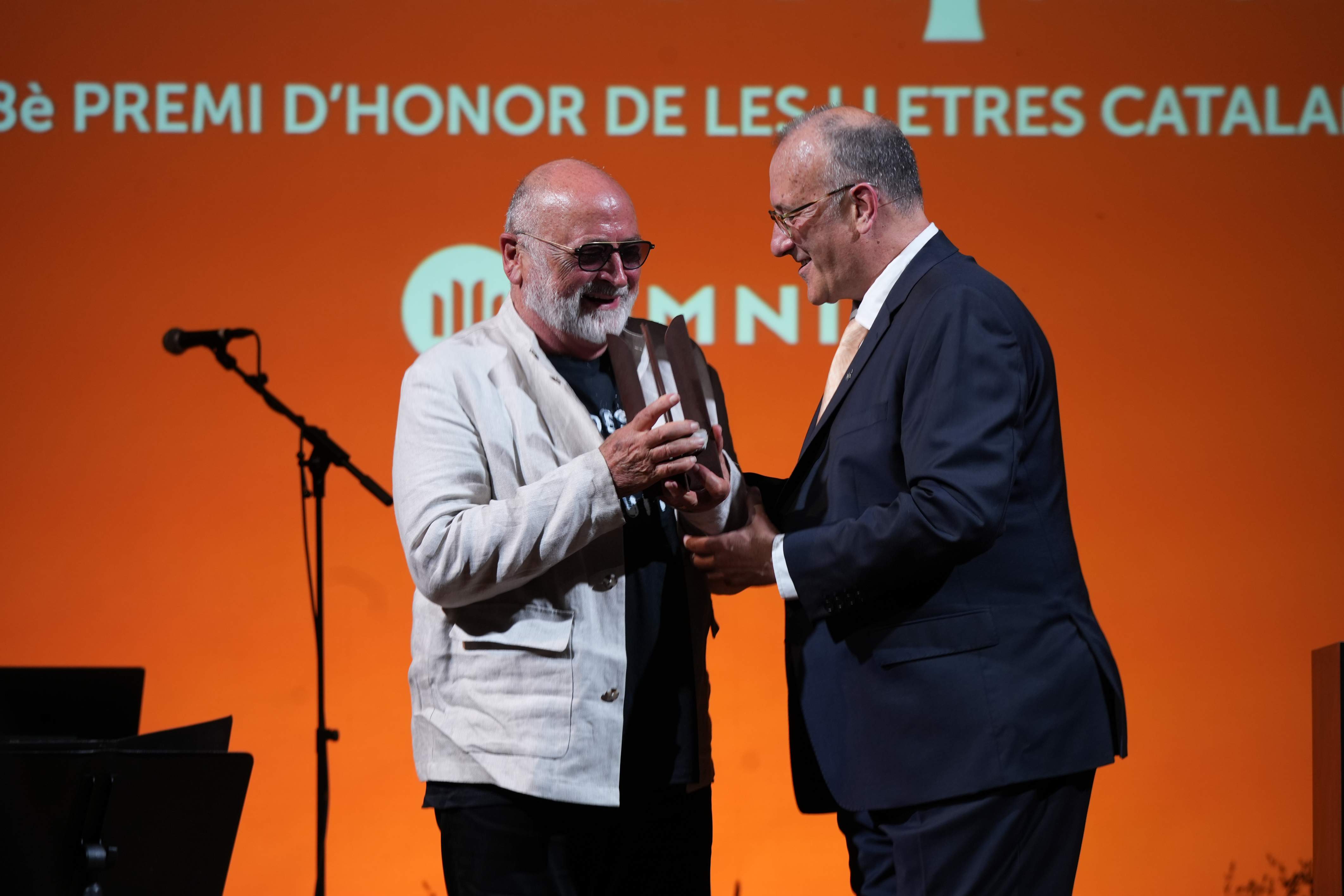 Biel Mesquida rep el 58è Premi d'Honor de les Lletres Catala