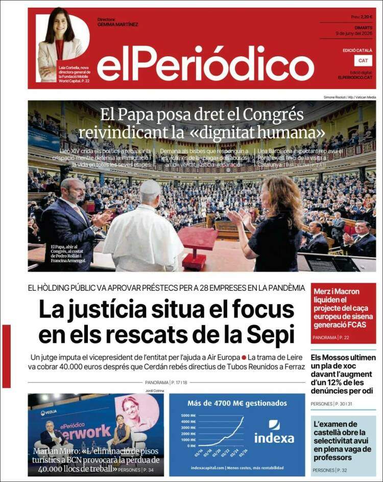 'El Periódico', 9 de juny de 2026