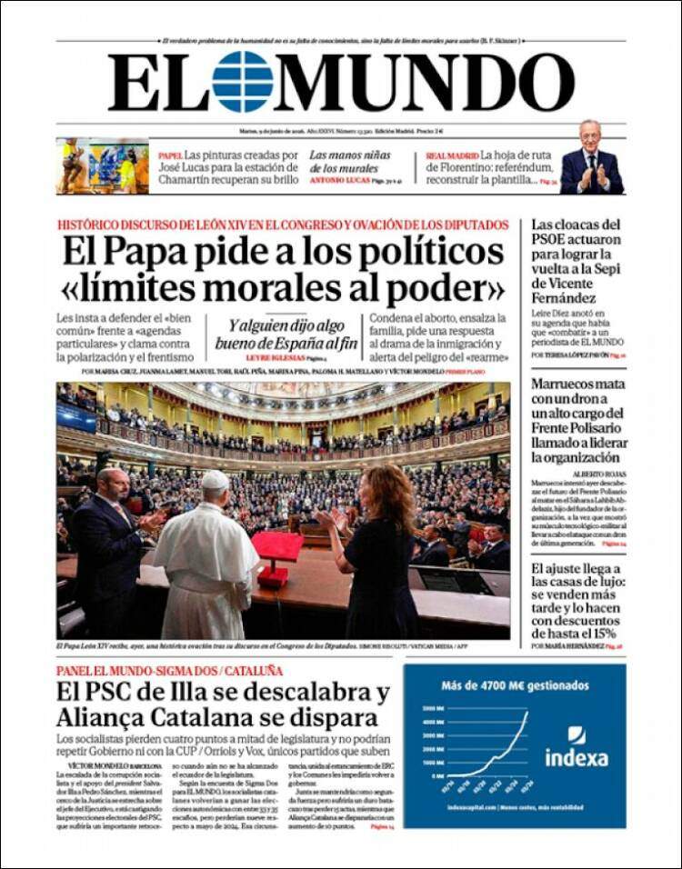 'El Mundo', 9 de juny de 2026