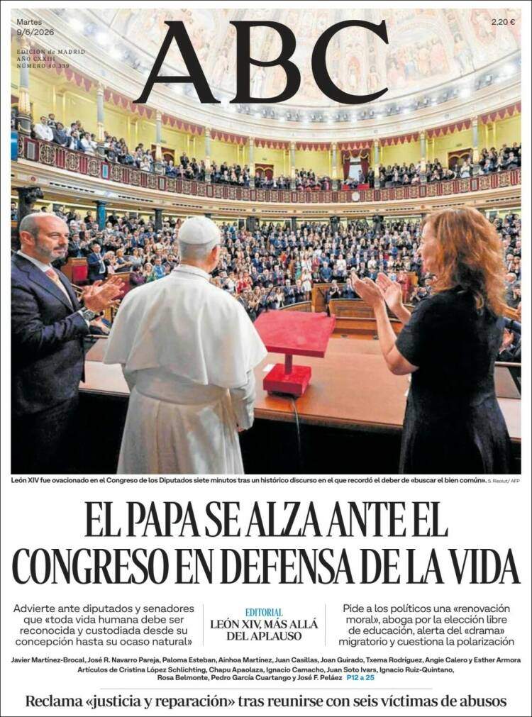 'ABC', 9 de juny de 2026