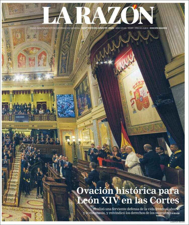 'La Razón', 9 de juny de 2026