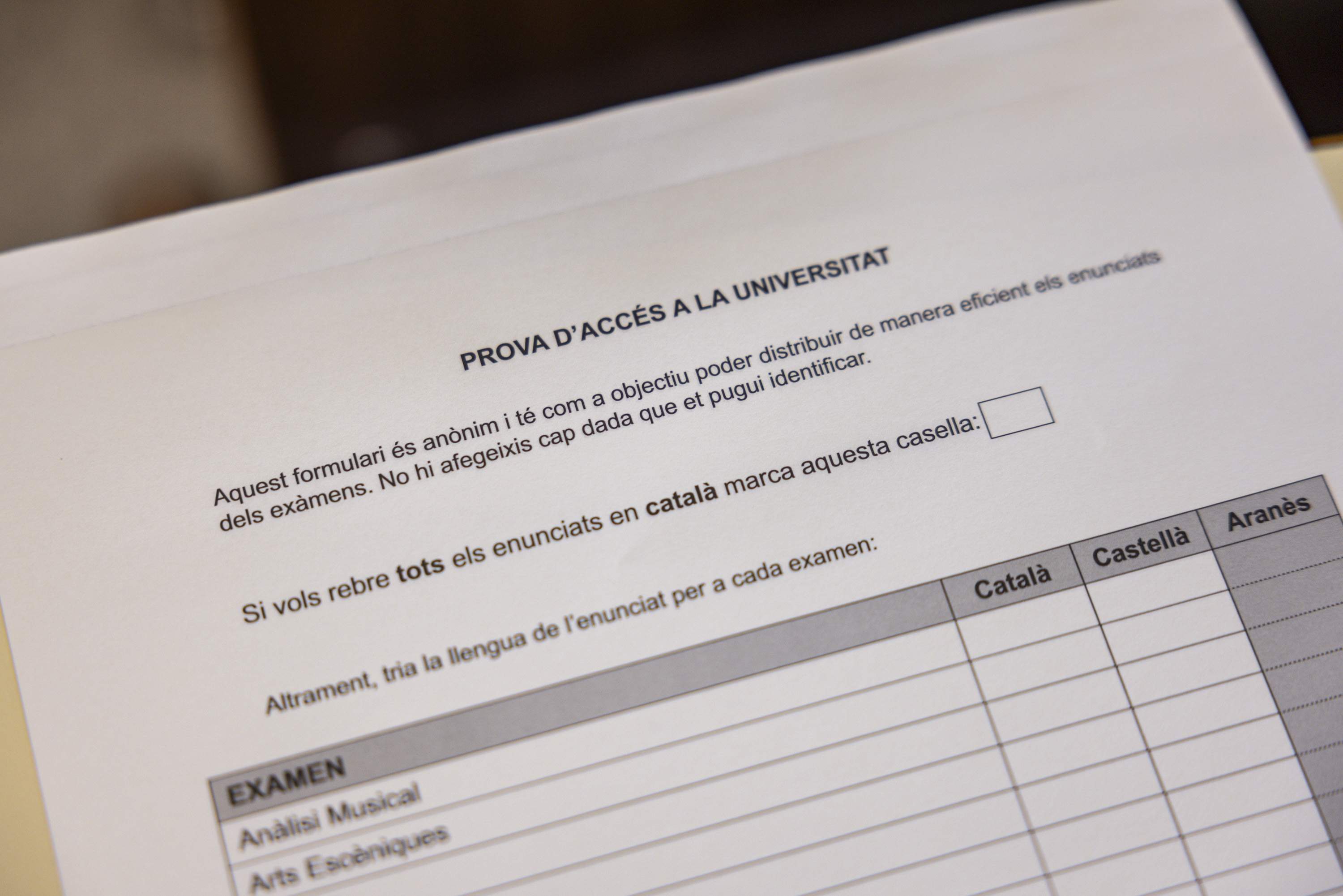L'error a la PAU que et pot deixar fora d'una carrera encara que hagis aprovat