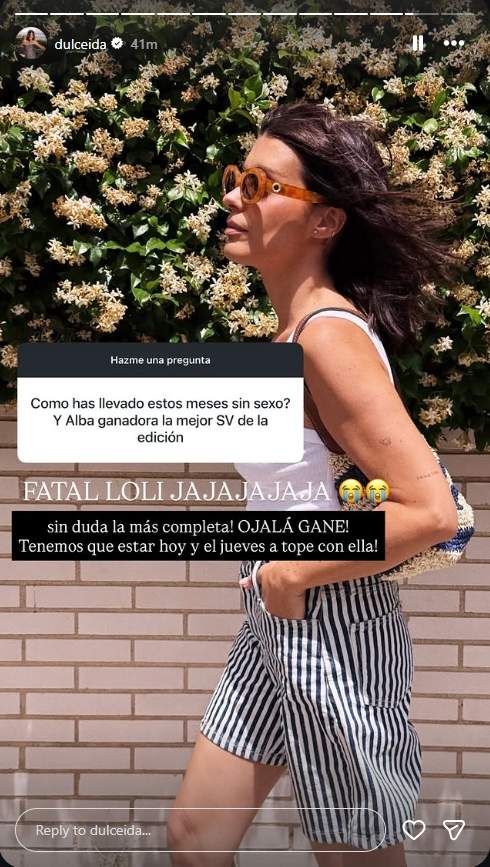 Dulceida respon sobre les relacions sexuals / Instagram Dulceida respon sobre les relacions sexuals / Instagram