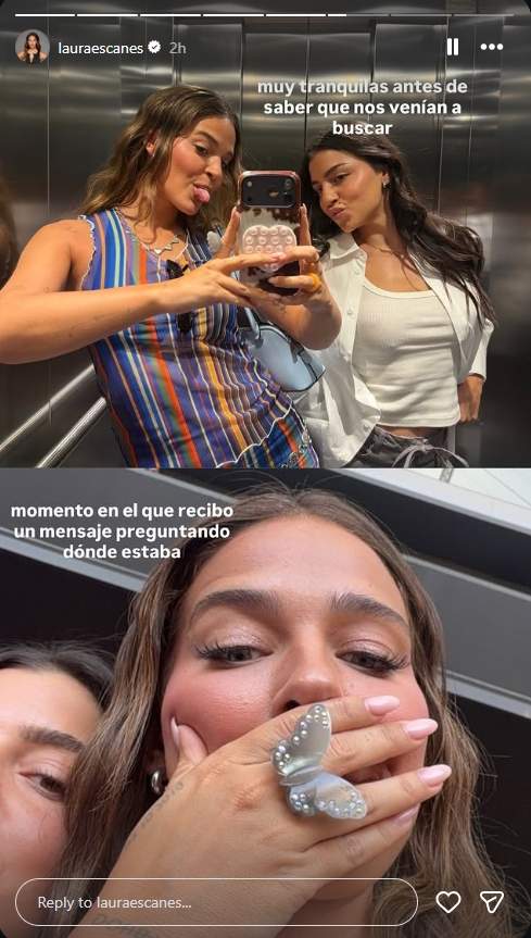 Laura Escanes els moments previs a entrar a La Casita de Bad Bunny / Instagram