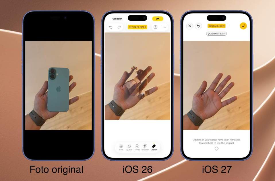 La herramienta Limpiar de iOS 27 ha mejorado mucho