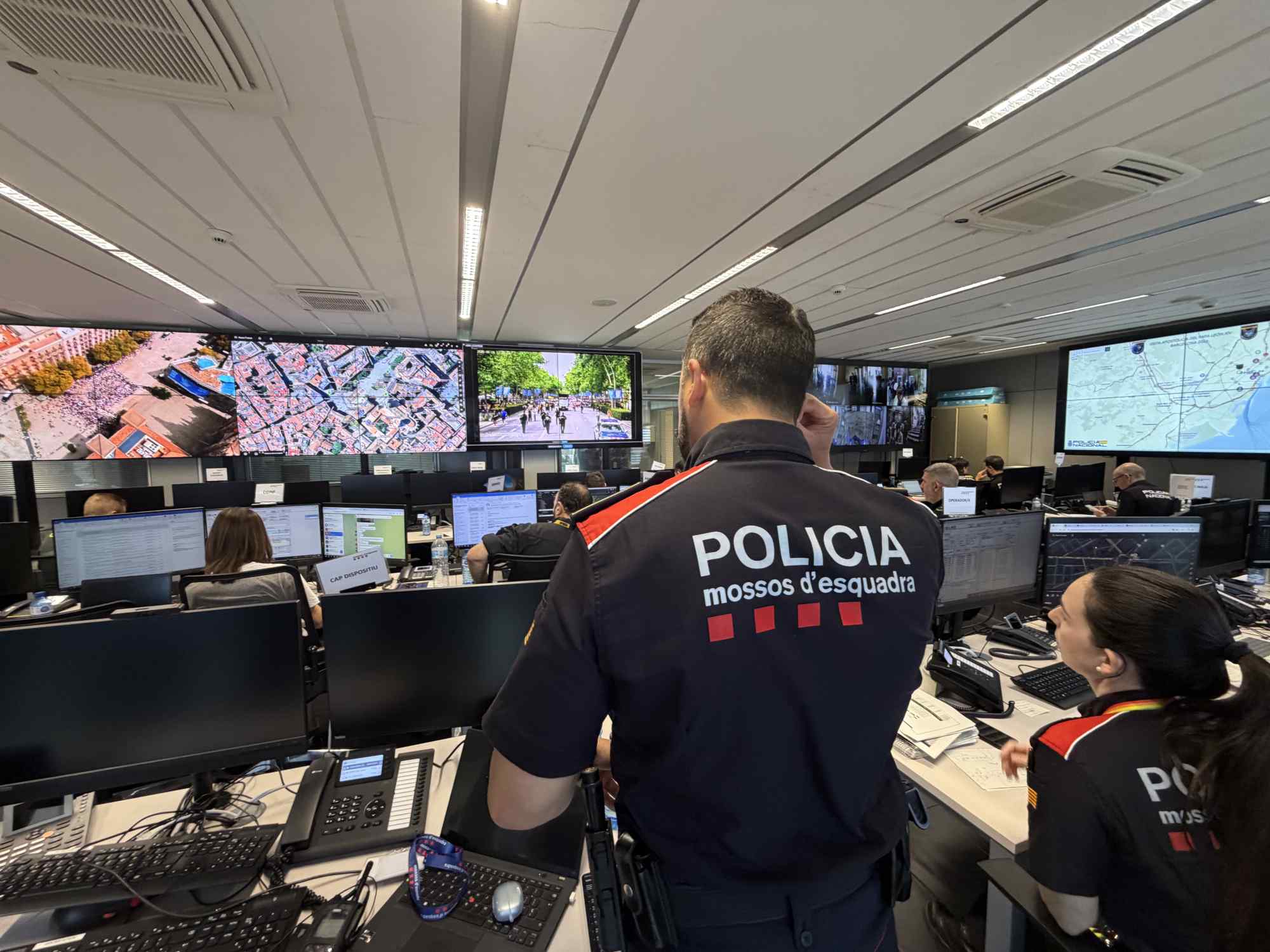 El cerebro del Albus de los Mossos: las 250 cámaras para proteger al Papa durante sus 45 horas en Catalunya