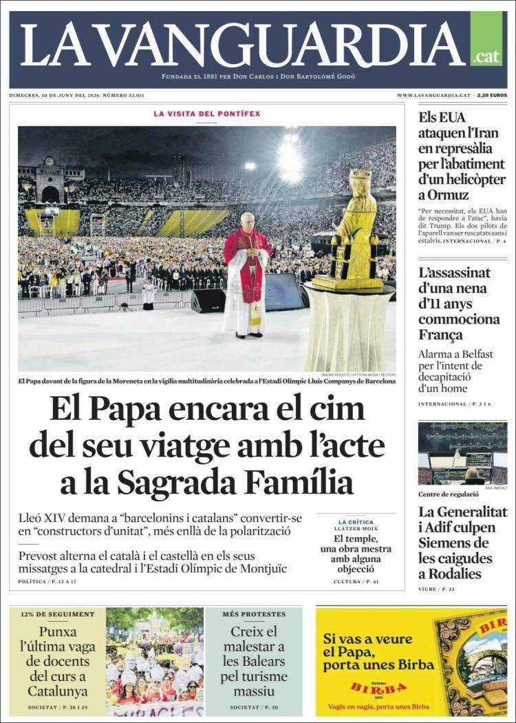 'La Vanguardia', 10 de juny