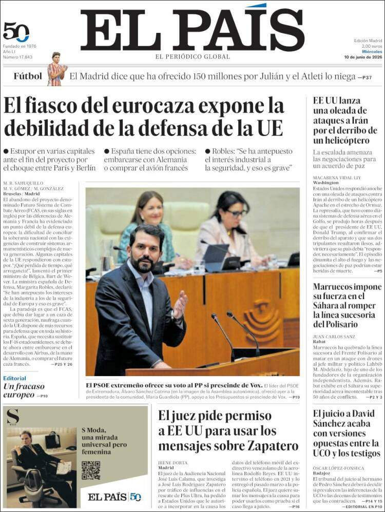 'El País', 10 de juny de 2026