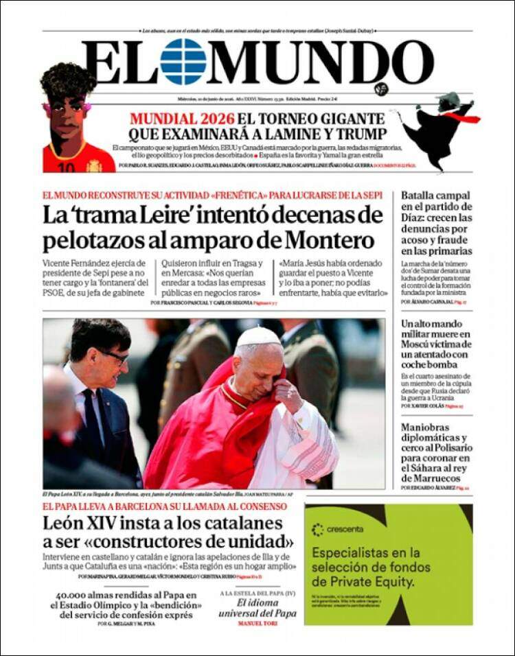 'El Mundo', 10 de juny de 2026