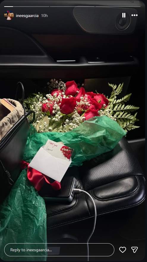 El ram de flors que Lamine Yamal ha regalat a Inés Garcia / Instagram El ram de flors que Lamine Yamal ha regalat a Inés Garcia / Instagram