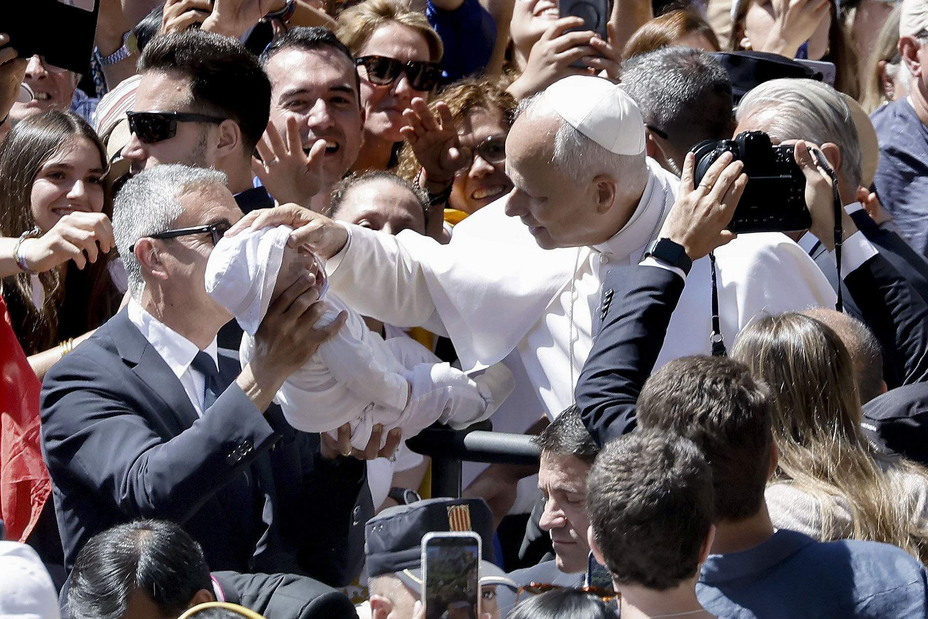 Papa arribada a montserrat lleó xiv efe Papa arribada a montserrat lleó xiv efe