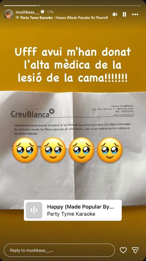 Mushka alta mèdica / Instagram Mushka alta mèdica / Instagram