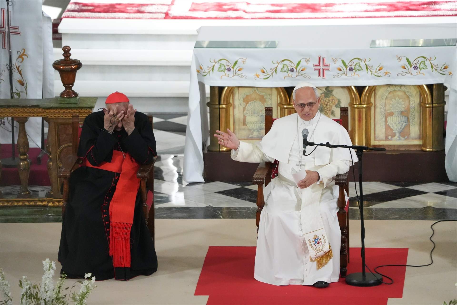 El papa se salta el guió a Sant Agustí: "No volia 