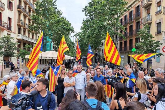 Representants de les entitats independentistes a la Sagrada Família. Antoni Gaudí Representants de les entitats independentistes a la Sagrada Família. Antoni Gaudí