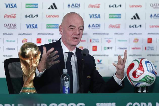 Roda de premsa d'Infantino abans del Mundial / Foto: EFE Roda de premsa d'Infantino abans del Mundial / Foto: EFE