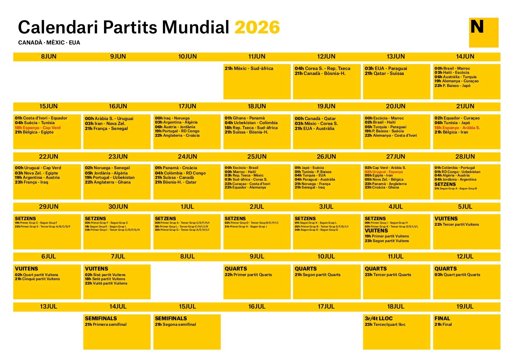 Calendari Mundial 
