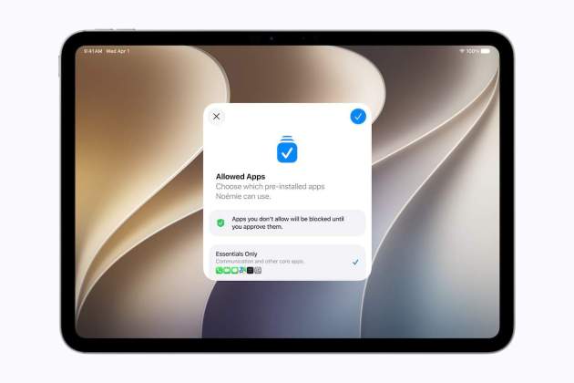 Antes de empezar a usar un dispositivo se pueden definir apps autorizadas a menores Antes de empezar a usar un dispositivo se pueden definir apps autorizadas a menores