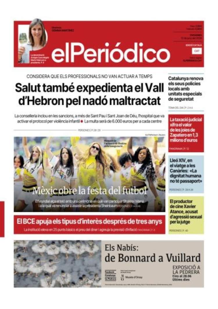 'El Periódico CAT', 12 de juny de 2026 'El Periódico CAT', 12 de juny de 2026